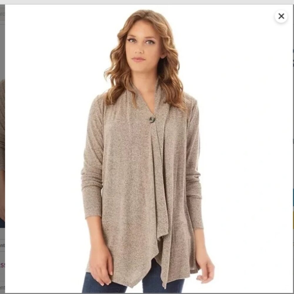 One Button Drape Taupe